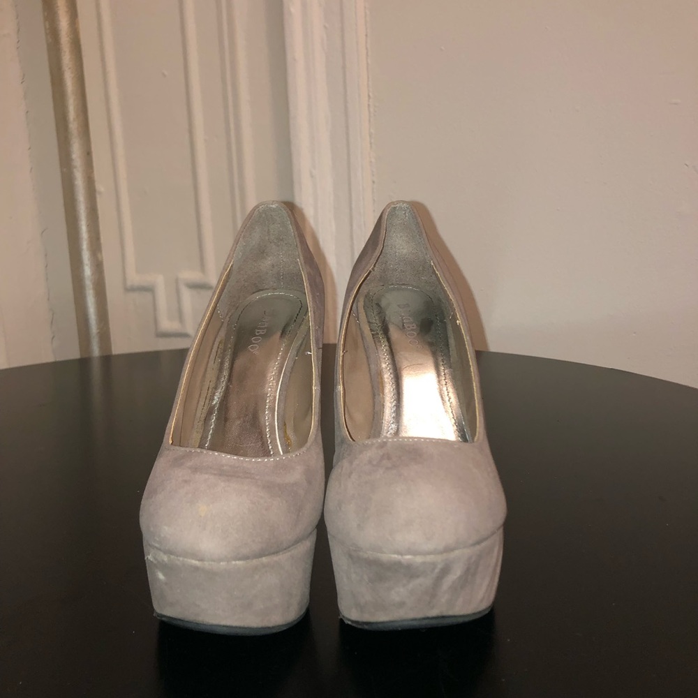 Light brown suede wedges size 7